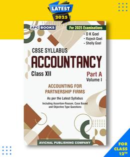 Accountancy Part A Vol. 1 Accounting For Partnership Firms For Class 12 -CBSE -Examination Paperback, D.K. Goel,Rajesh Goel|New Latest Edition For 2025-2026