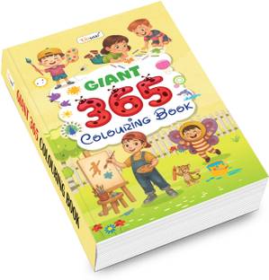 GIANT - 365 Colouring Book :- Painting and drawing book for kids, creative learning for toddlers, educational colouring book