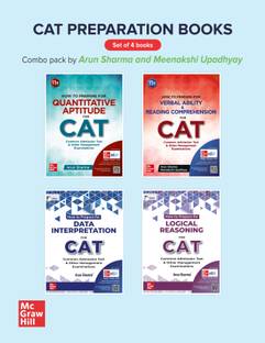 CAT Exam 2025 book combo by Arun Sharma (Set of 4 books) - Quantitative Aptitude + Verbal Ability and Reading Comprehension + Logical Reasoning + Data Interpretation| Latest editions