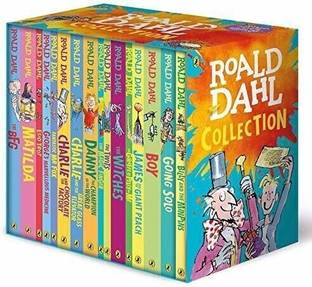 The Roald Dahl Boxset Collection: 16 Fantastic Stories for Ages 7+ (Charlie and Chocolate Factory, Matilda, BFG, The Twits, and more!)  - ROALD DAHL COMPLETE BOOKS BOX SET with 1 Disc