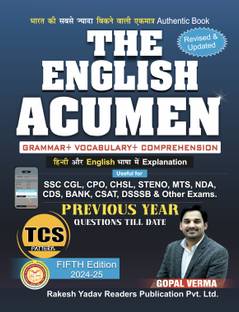 The English Acumen by Gopal Verma Sir | For All Government Job Exams | Bilingual & Descriptive | Latest Edition  - THE ENGLISH ACUMEN 5TH EDITION