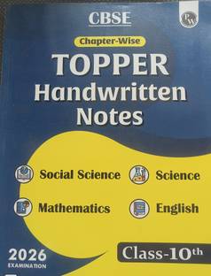 CBSE CHAPTER WISE TOPPER HANDWRITTEN NOTES FOR CLASS 10 2026 EXAMINATION