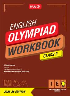 MTG International English Olympiad (IEO) Workbook Class 2 - Chapterwise MCQs, Previous Years Solved Paper & Achievers Section - SOF Olympiad Books For 2025-26 Exam