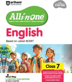 (Old Edition) Arihant All in One English for Class 7 | As per Recommendations of NEP 2020 | Based on the latest NCERT | Mind Map in Each Chapter and Competency-Based Questions | Complete Study, Complete Practice, Complete Assessment