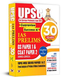 Upsc Civil Services Preliminary Exam-2023, 28 Years Topic-Wise Solved Papers 1995 2022 General Studies & Csat Paper-I & II  - Revised and Updated Syllabus 2024 Edition