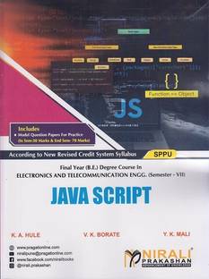 JAVA SCRIPT - Final Year BE Degree Course in Electronics and Telecommunication Engineering - Semester 7 - SPPU