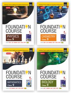 MTG Foundation Course Class 9 Physics, Chemistry, Mathematics & Biology Book (Set of 4) For IIT JEE, NEET, NSO Olympiad, NTSE, NVS, KVPY & Boards Exam | Based on NCERT Latest Pattern 2024-25