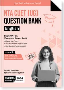 Gurukul NTA CUET (UG) English Question Bank Exam 2024 : 1200+ MCQs with Chapterwise Theory, 2023 Solved Paper, New Paper Pattern, Common University Entrance Test Computer Based
