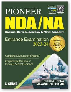 Pioneer NDA NA National Defence Academy & Naval Academy Entrance Exams 2025 | PYQ Previous Year Solved Question Paper 2023 (I) | NDA Exam Book 2025 | Mock Test | All in One Guide | Mathematics (Maths), Ability Test, English, General Knowledge GK