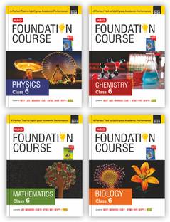 MTG Foundation Course Class 6 Physics, Chemistry, Mathematics & Biology Book (Set of 4) For IIT JEE, NEET, NSO Olympiad, NTSE, NVS, KVPY & Boards Exam | Based on NCERT Latest Pattern 2024-25