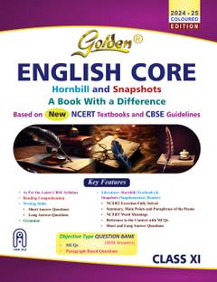 गोल्डन इंग्लिश क्लास 11 : बेस्ड ऑन CBSE गाइडलाइन्स एंड न्यू NCERT टेक्स्टबुक्स हॉर्नबिल एंड स्नैपशॉट्स फॉर 2025 फाइनल एग्ज़ाम्स, इन्क्लूड्स ऑब्जेक्टिव टाइप क्वेश्चन बैंक)