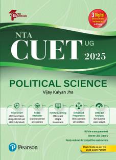 Prep Essentials NTA CUET (UG) Political Science - 2025 | 3 Digital Assessments Include on e-Library | Mock Tests As Per the 2025 Exam Pattern | 2024 Exam Paper Along With 2023 and 2022 (Fully-Solved) | 2 Mock Tests & 3 Digital Assessments | 1300+ Questions With Solutions