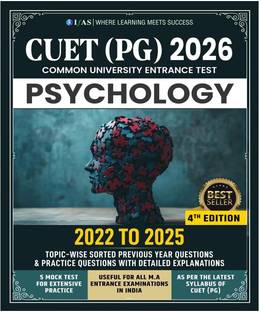 CUET PG Psychology Book  - 2026 | Previous Year Question Papers (2022-2025) with 5 Mock Tests | Topic-wise Sorted Question Bank with Detailed Solutions | Bestseller PYQ Book for CUET PG Psychology & MSc Psychology Entrance Exams in India | IFAS Publications