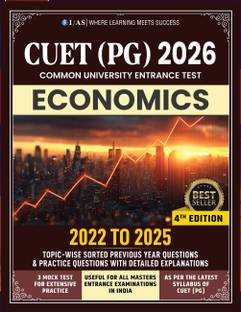 CUET PG Economics PYQ Book  - 2026 | Topic wise Previous Year (2022-2025 ) Questions with Solved Papers | 3 Mock Test for Exam Practice | Best Book for all MA Entrance Exam | IFAS Publications