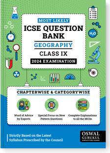 Oswal - Gurukul Geography Most Likely Question Bank for ICSE Class 9 for 2024 Exam - Chapterwise & Categorywise Questions, Latest Syllabus Pattern, Completely Solved MCQs