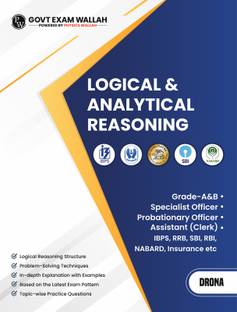 PW Banking Drona Logical and Analytical Reasoning l Theory with Exercise l For IBPS PO, Clerk, SBI PO Clerk, IBPS RRB, Grade A/B, PO/SO, Nabard, Insurance 2024 Exams