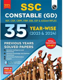 (Old Edition) PW SSC Constable GD Exam 2025 | 35 Previous Year-wise Solved Papers (PYQs) 2023 & 2024 with FREE 10 Online Practice Sets