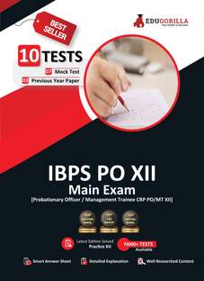 IBPS PO Main Exam  - CRP PO/MT-XII | 1500+ Solved Questions (7 Mock Tests + 3 Previous Year Papers) | Free Access to Online Tests