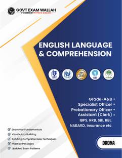PW Banking Drona English Language & Comprehension l Theory with Exercise l For IBPS PO, Clerk, SBI PO Clerk, IBPS RRB, Grade A/B, PO/SO, Nabard, Insurance 2024 Exams