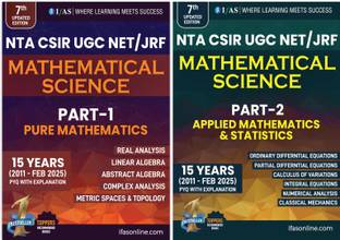 CSIR NET Mathematical Science Mathematics Book  - 2025 (Set of 2 Books) Pure, Applied & Statistics Mathematics | Chapterwise Solved Papers (2011–FEB 2025) | With Detailed Explanations| Ideal for CSIR NET, UGC NET, JRF, SET, GATE Mathematics | Part 1 & Part 2 | IFAS publications