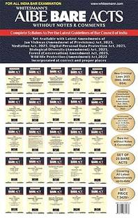 AIBE BARE ACTS Without notes & Comments Set Of 25 Bare Acts Latest 2025