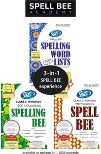 SPELL BEE ACADEMY : 3-IN-1 Spell Bee exams - STUDY SET - Class 2 ... includes 3 books each for a different SPELL BEE exam ... an independent SPELL INDIA initiative