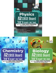 Physics, Chemistry & Biology Class 12 CBSE Board 10 YEAR-WISE (2013 - 2022) Previous Year Solved Papers powered with Concept Notes | PYQs Past Year Questions |