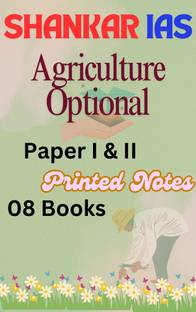 Shankar IAS Agriculture Optional UPSC Paper I & II | Printed Notes | English Medium| Shankar IAS