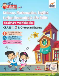 Perfect Genius Junior Activity Workbooks for Science, Mathematics, English, Logical Reasoning & Life Skills for Class 1, 2 & Olympiad Exams(Ages 6 to 8)  - Ages 6 to 8