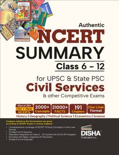 Authentic Ncert Summary (Class 6 to 12) for Upsc & State Psc Civil Services & Other Competitive Exams