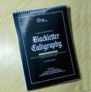 Blackletter Calligraphy Gothic Textura Workbook  - Gothic Calligraphy workbook for beginners and advance learners