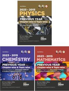 2023 - 2015 Physics, Chemistry & Mathematics Previous Year Chapter-Wise? & Topic-Wise Solved Papers for Telangana Eamcet & Andhra Pradesh Eapcet Exams