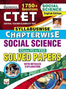 CTET Chapterwise Syllabuswise Social Science Class 6 To 8 Solved Papers (English Medium) (4840)