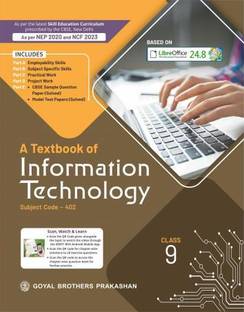 A Textbook of Information Technology Class 9 CBSE (NEP 2020 / NCF 2023)