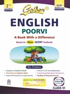Golden English Study Material Based on NEW NCERT Poorvi For Class 6 | For CBSE 2026 Exams |Summary | Solved NCERT Textual Question | Exam Oriented Questions | Includes Objective Type Question Bank | Competency Based | MCQs | Includes Video Animation