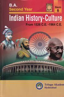 B.A Second Year Indian History - Culture Sem - III & IV [English Medium] [Telugu Akademi]