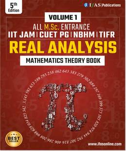 IIT JAM Mathematics Real Analysis Book - Theory and Application Book for CUET, GATE, NBHM, TIFR & All MSc Entrance Exams