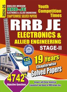 RRB-JE Electronics & Allied Engineering (English Medium) 4742+ Objective Questions Chapterwise Solved Papers 2024-25