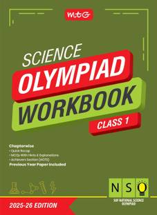 MTG National Science Olympiad (NSO) Workbook Class 1 - Chapterwise Quick Recap, Previous Year Solved Paper & Achievers Section - SOF Olympiad Books For 2025-26 Exam