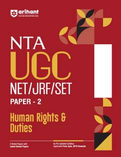 Arihant NTA UGC NET/ JRF/ SET PAPER-2 Human Rights & Duties As per updated syllabus 3 Model Papers with latest solved papers