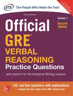 Official GRE Verbal Reasoning Practice Questions  - With Practice for the Analytical Writing Measure Second Edition