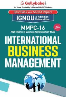 Gullybaba IGNOU MBF (New) 3rd Sem MMPC-16 International Business Management in English - Latest Edition IGNOU Help Book with Solved Previous Year's Question Papers and Important Exam Notes