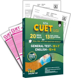 PW NTA CUET UG General Test and English Combined Mock Test and Past Year Papers For 2025 Exams | NTA-like Test Booklet with OMR Sheet | FREE Online CBT