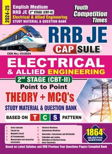 RRB JE (2nd Stage CBT-II) Electrical and Allied Engineering(Capsule) (English Medium) Study Material and Question Bank 2024-25