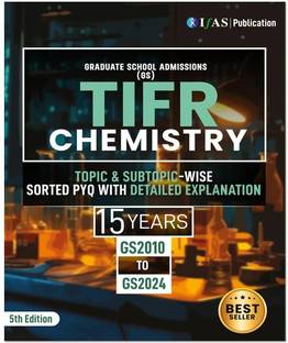 TIFR Chemistry Book  - 2026 | Previous Year Questions (PYQ) with Detailed solutions 15 Years From 2010-2024 Topic Wisse Sorted solved papers | Best PYQ Book for TIFR Chemistry Exam in India - IFAS Publications