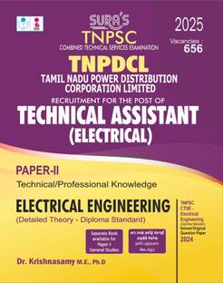 SURA'S TNPSC TNPDCL Technical Assistant (Electrical) Paper - II Electrical Engineering (Detailed Theory - Diploma Standard) Exam Guide - Latest Updated Edition 2025