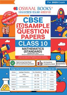 Oswaal Cbse Sample Question Papers Class 10 Mathematics Standard Book