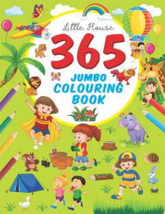 365 Jumbo Colouring Book For Kids – Easy, Large, Giant Simple Pictures, All-In-One Colouring Book, Indoor Activities, Early Learning