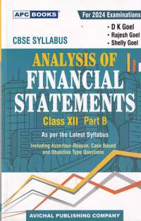 Analysis of Financial Statements Class XII, Part-B