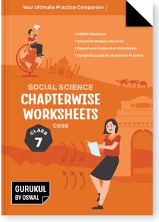 Gurukul ByOswal Social Science Chapterwise Worksheets for CBSE Class 7 Exam 2026  - NCERT Solutions, Objective & Subjective Questions, Latest Syllabus Covered
